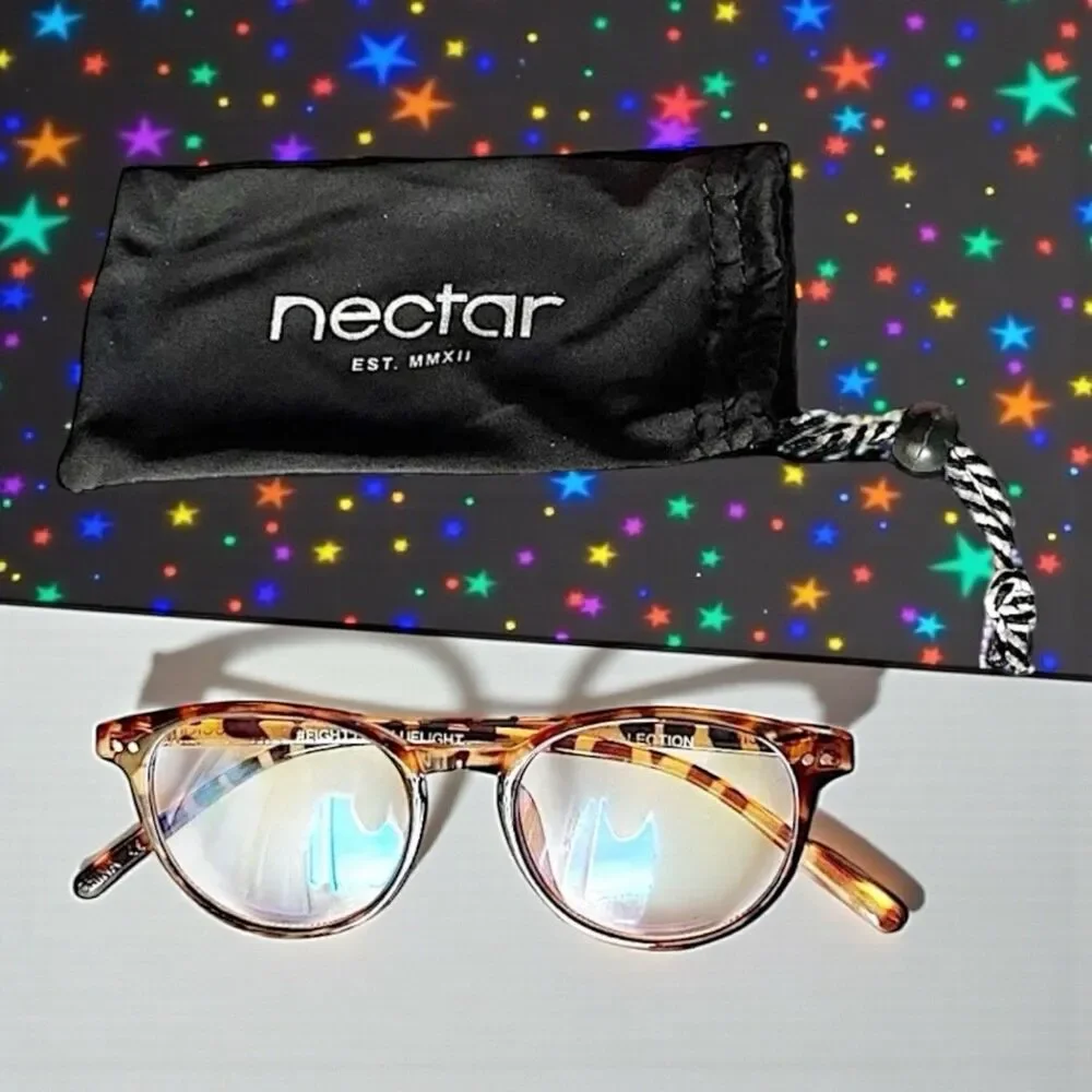 Nectar Brown Tortoise Polycarbonate Blue Light Blocker Glasses NWT